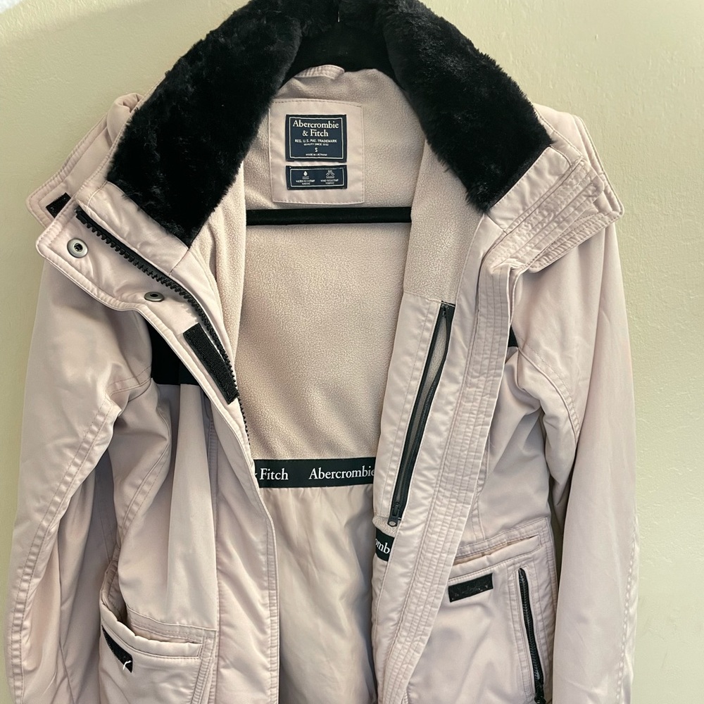Abercrombie and fitch light pink jacket